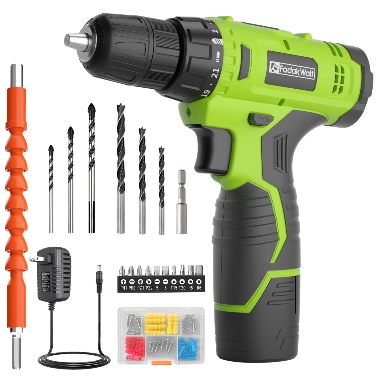 Cordless Drill Set 12V with Battery and Charger Q92097
