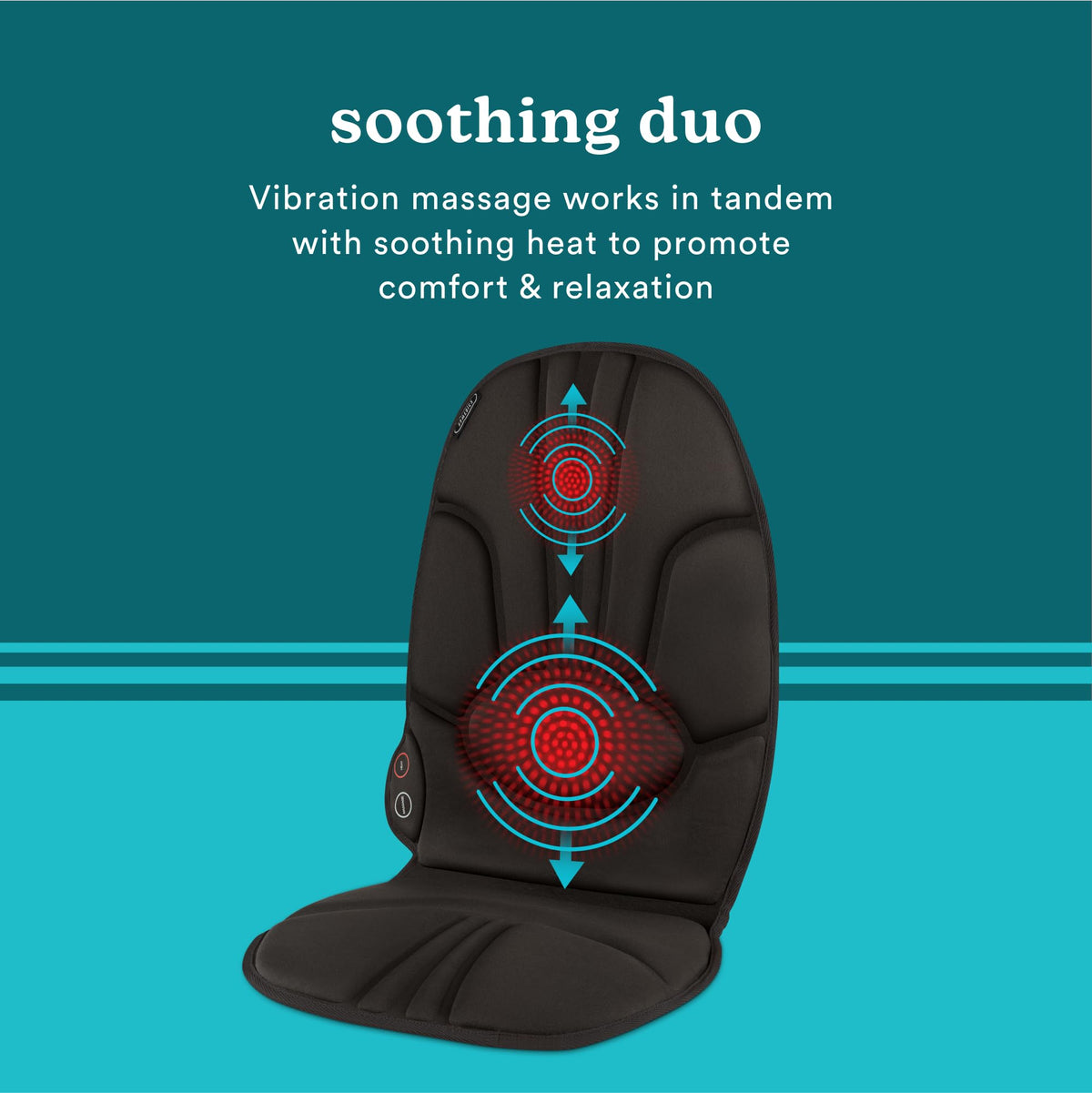 Portable Heating and Vibrating Back Massage Cushion B8773