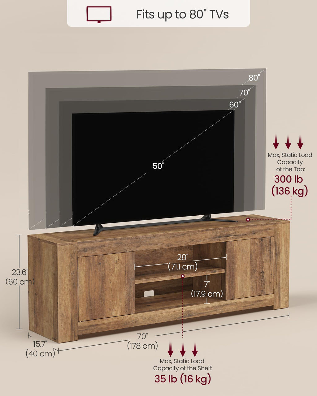 TV Stand with Storage S73642