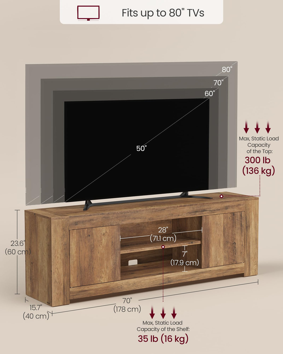 TV Stand with Storage S73642