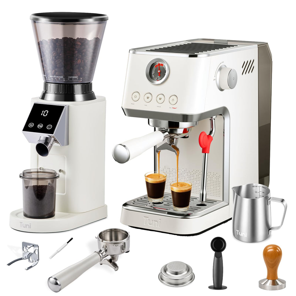Conical Burr Coffee Grinder with Espresso Machine X369531