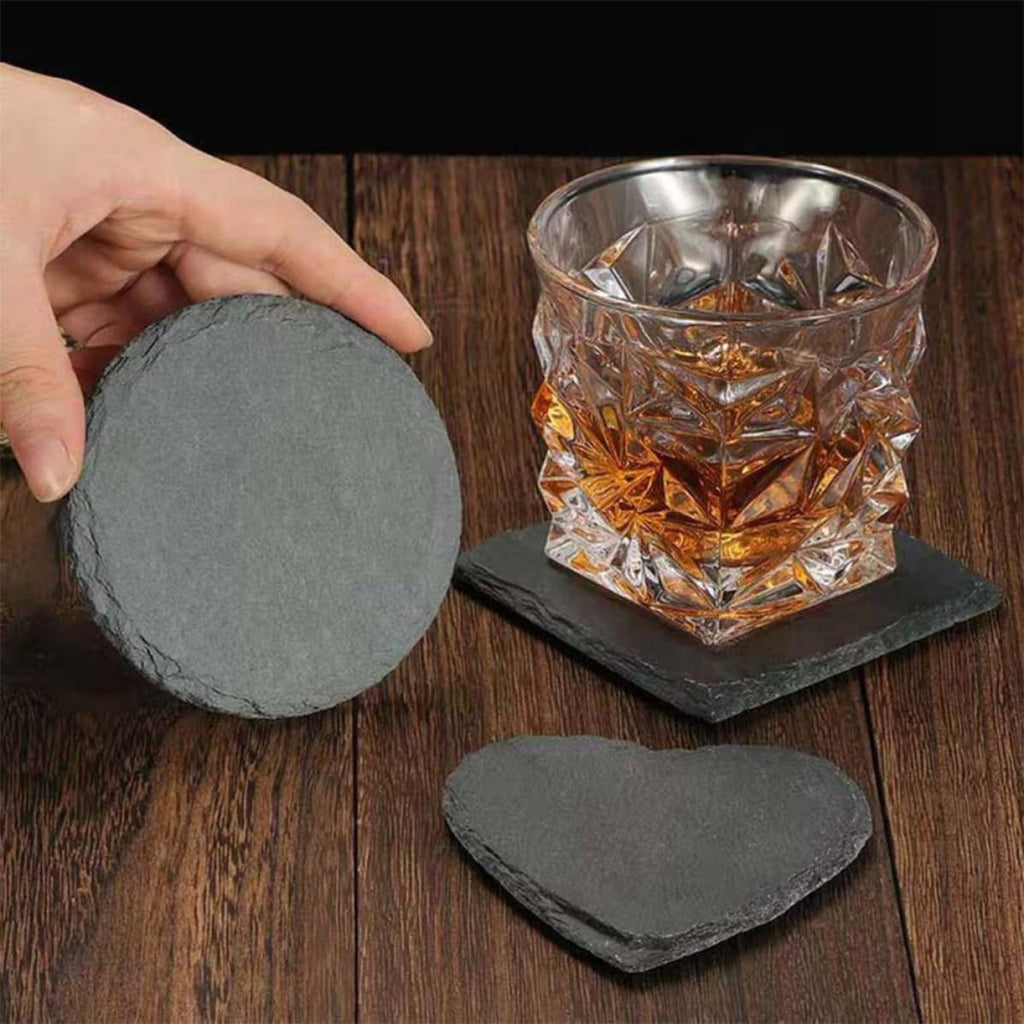 Natural Stone Cup Coaster Set with Non Slip Bottom M919745