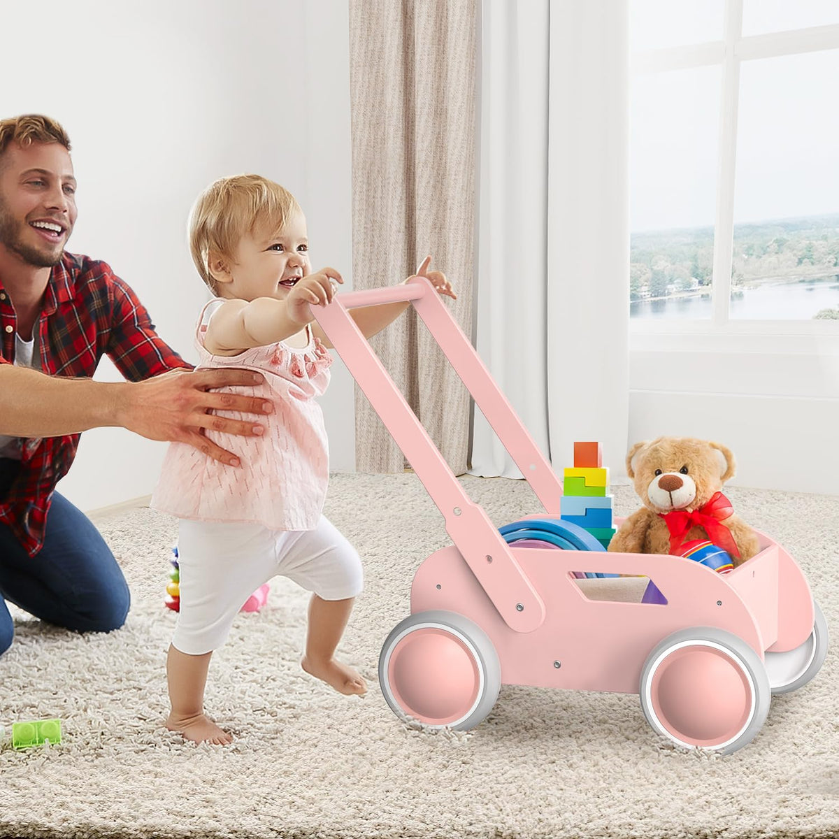 Wooden Baby Push Walker S5622