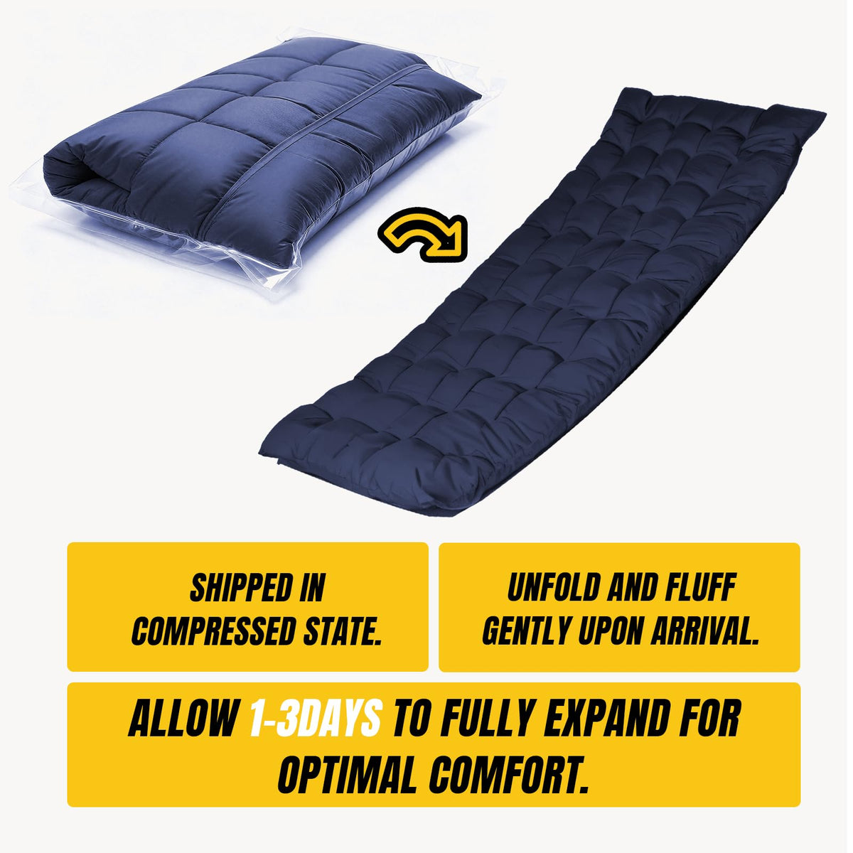 Folding Camping Cot with Removable Mattress and Carry Bag A99997