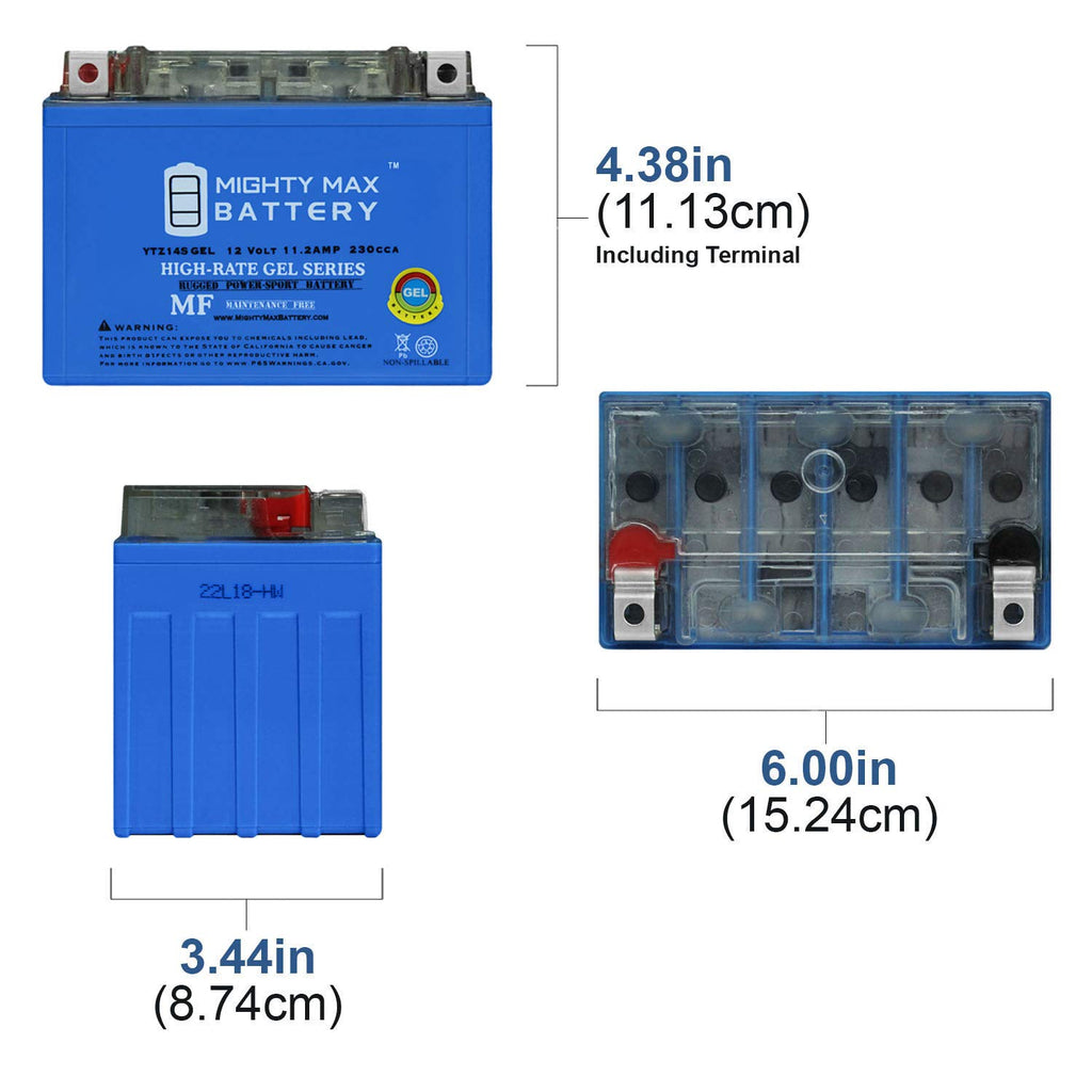 YTZ14S 230CCA GEL Battery F31053