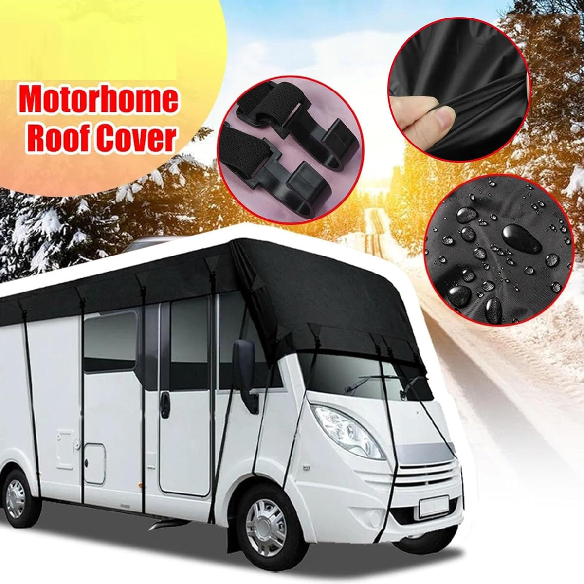 3.3m Camper Cover 210D Oxford Cloth Grey W903974