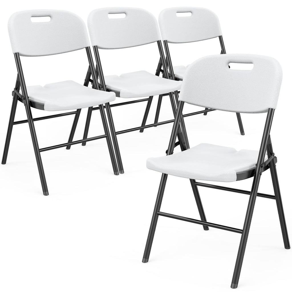 White 4 Pack Folding Chairs T1479