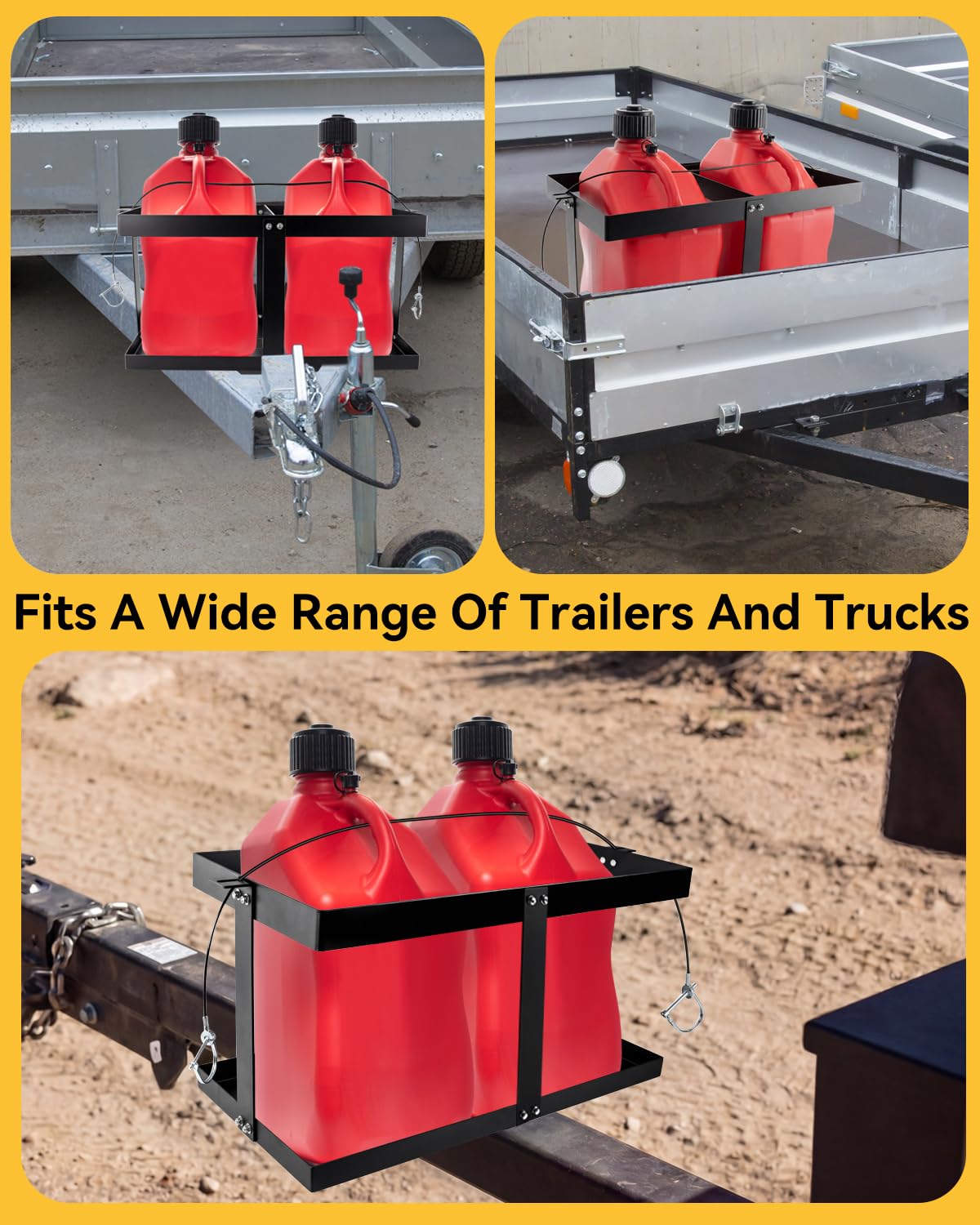 5 Gallon Gas Can Holder for Two 5 Gallon Gas Cans T46760