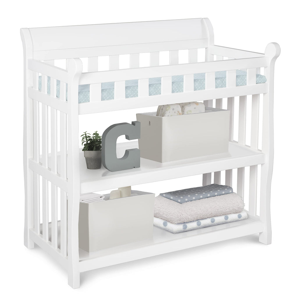 White Changing Table with Changing Pad C7902