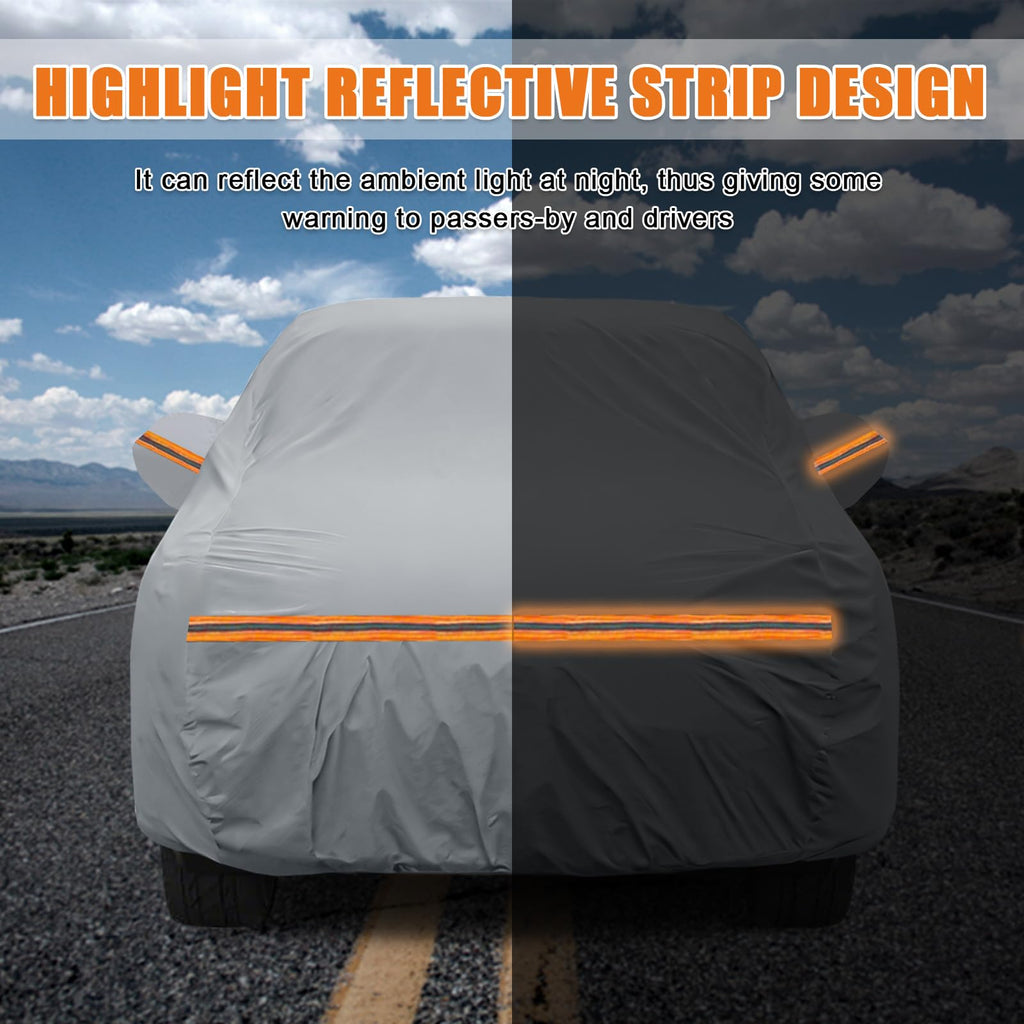 Waterproof Truck Cover for CrewCab 5.5/5.7/5.8 ft with Camper Shell Topper H992126