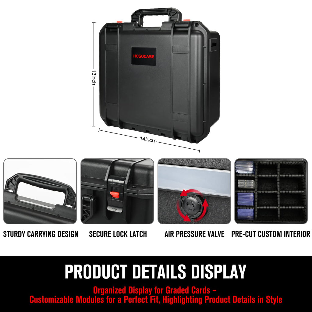 Graded Card Storage Box with 9 Dividers H581149