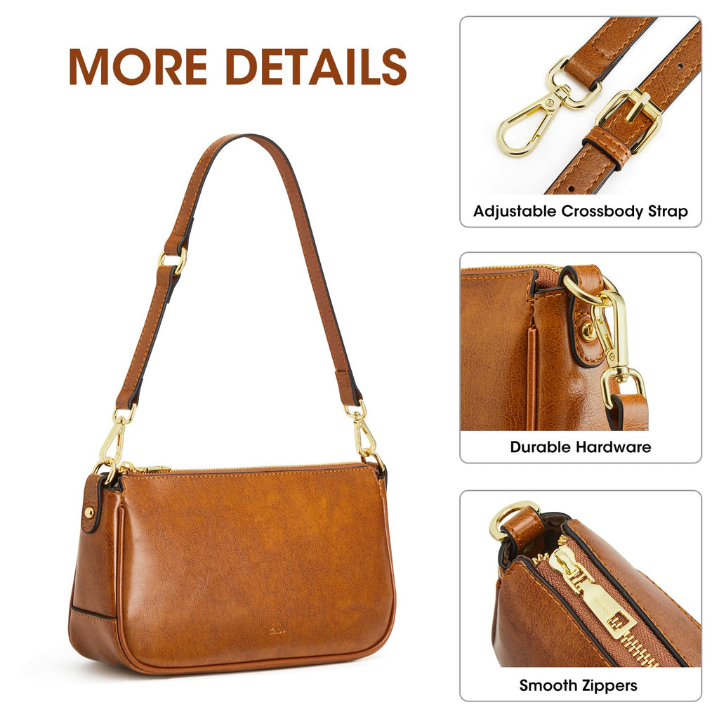 Leather Crossbody Bags with 2 Straps Z8880