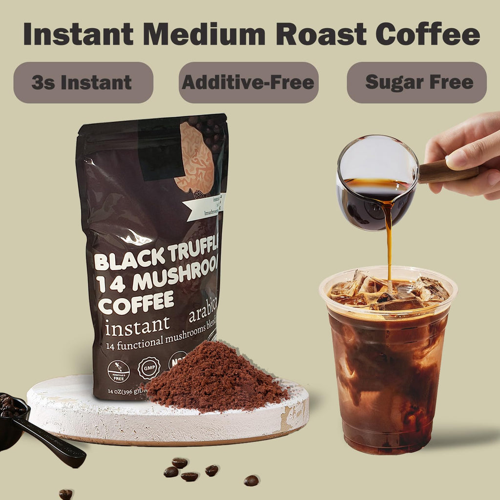 14 in 1 Mushroom Coffee Medium Roast Instant 396g H438457