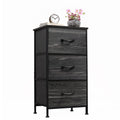Black 3 Drawer Wood Dresser V177