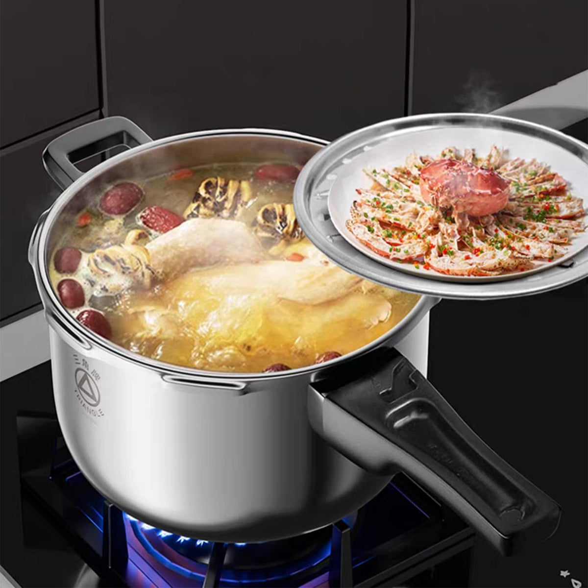 4.2 Quart Aluminum Pressure Cooker O54481
