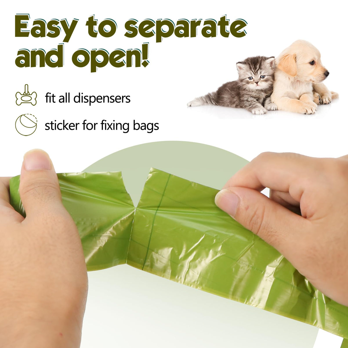 Extra Thick Leak Proof Unscented Dog Poop Bags 300 Count E631418