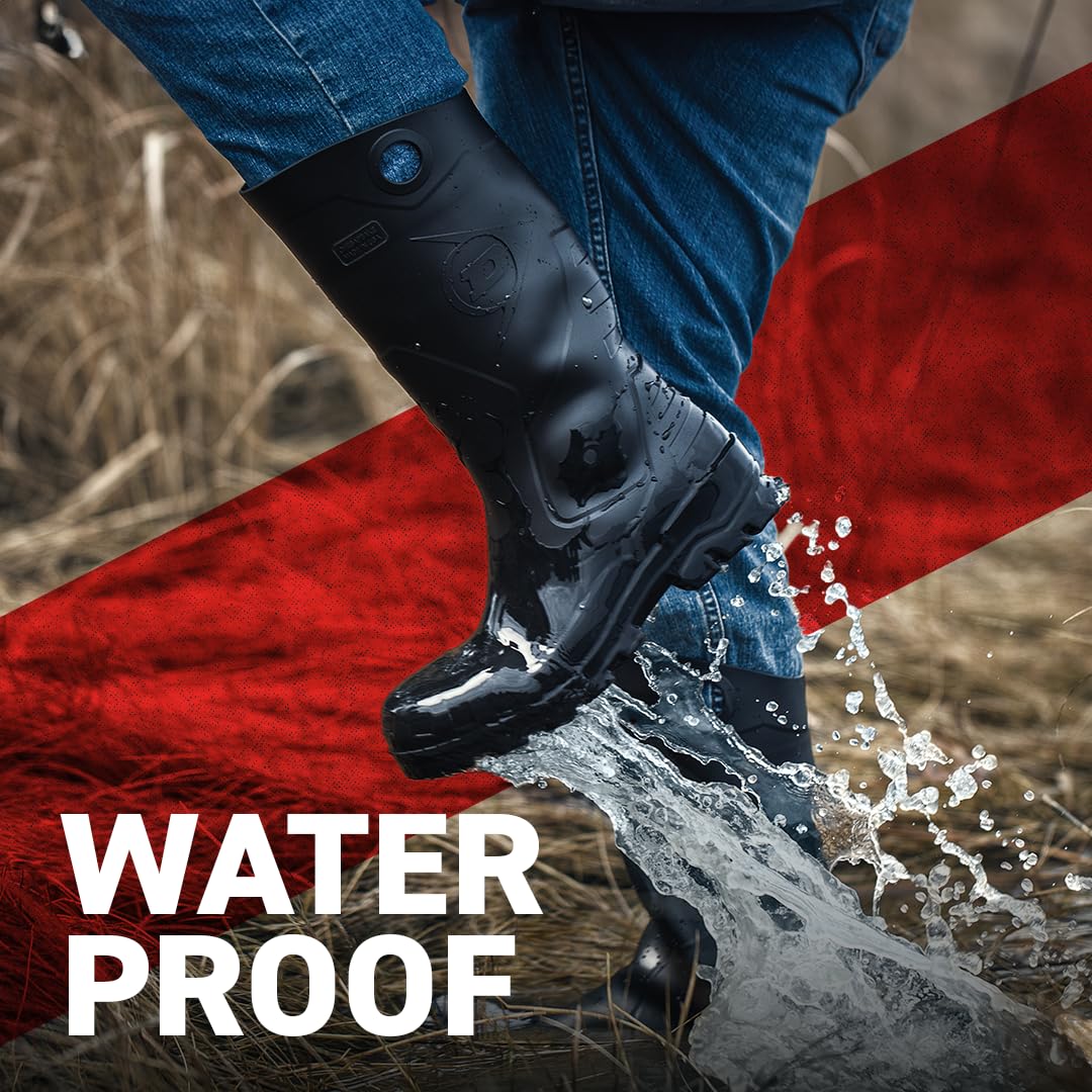 Black Rubber Boots P701