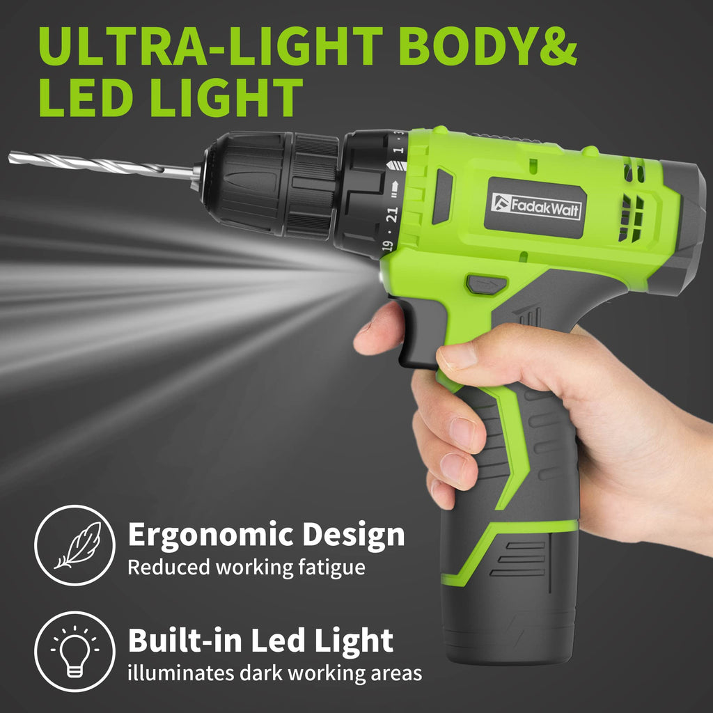 Cordless Drill Set 12V with Battery and Charger Q92097