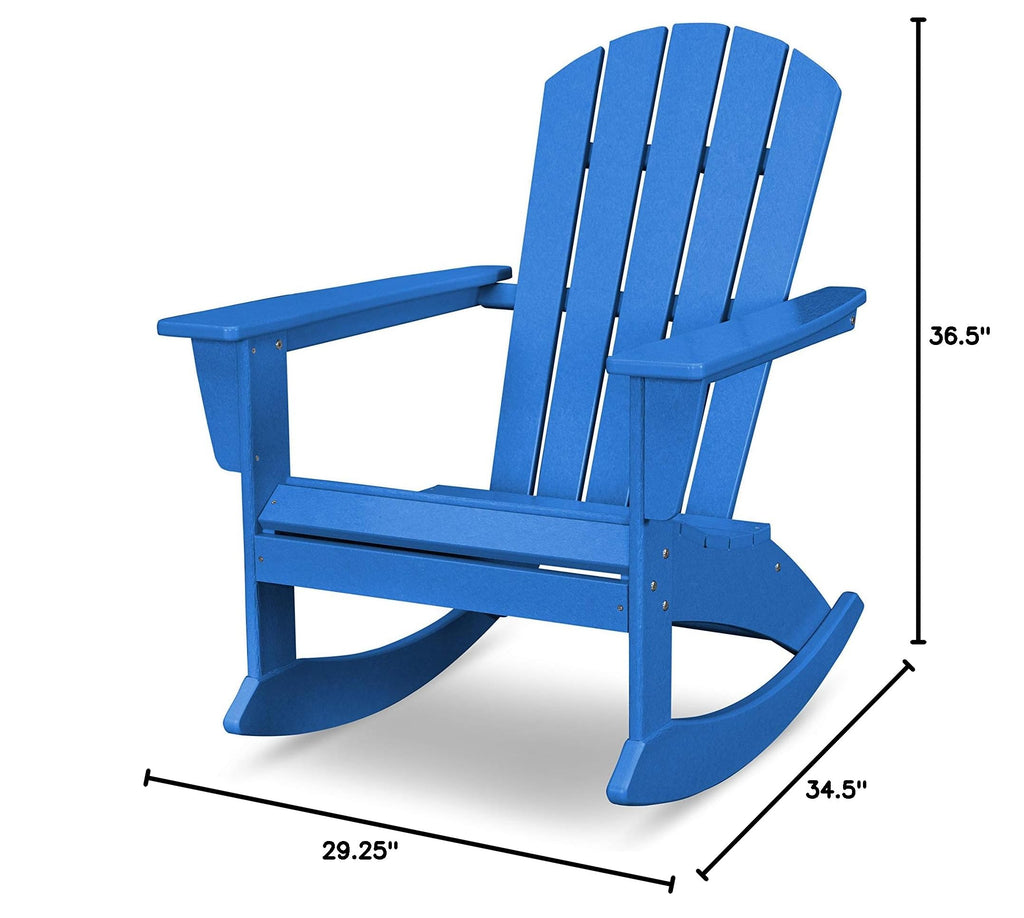 Pacific Blue Adirondack Rocking Chair Q846030