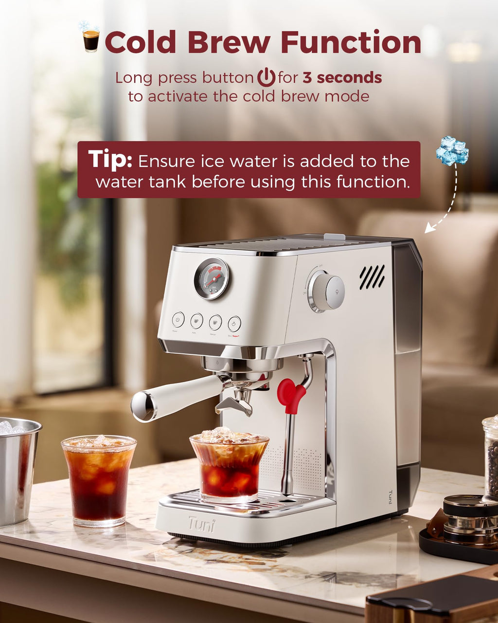 Conical Burr Coffee Grinder with Espresso Machine X369531