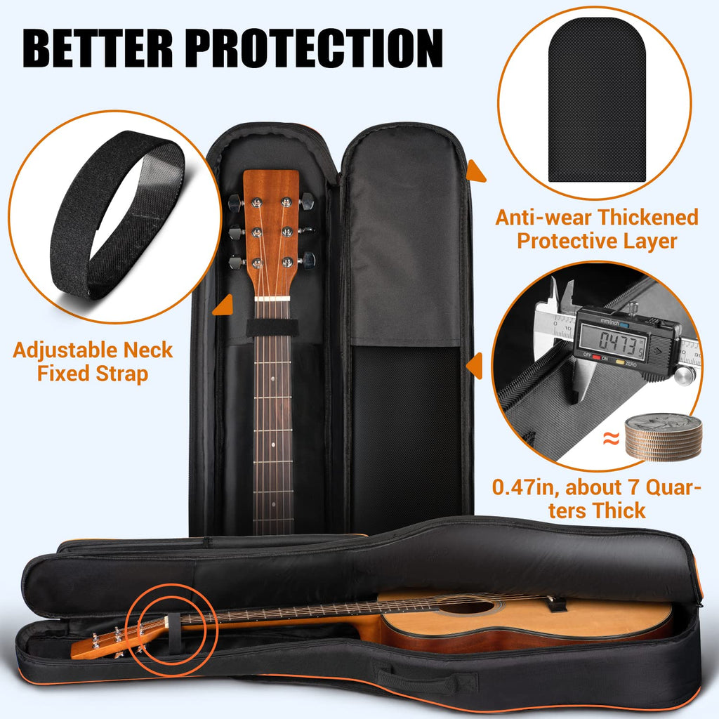 44 Inch Guitar Bag with Adjustable Shoulder Strap I575