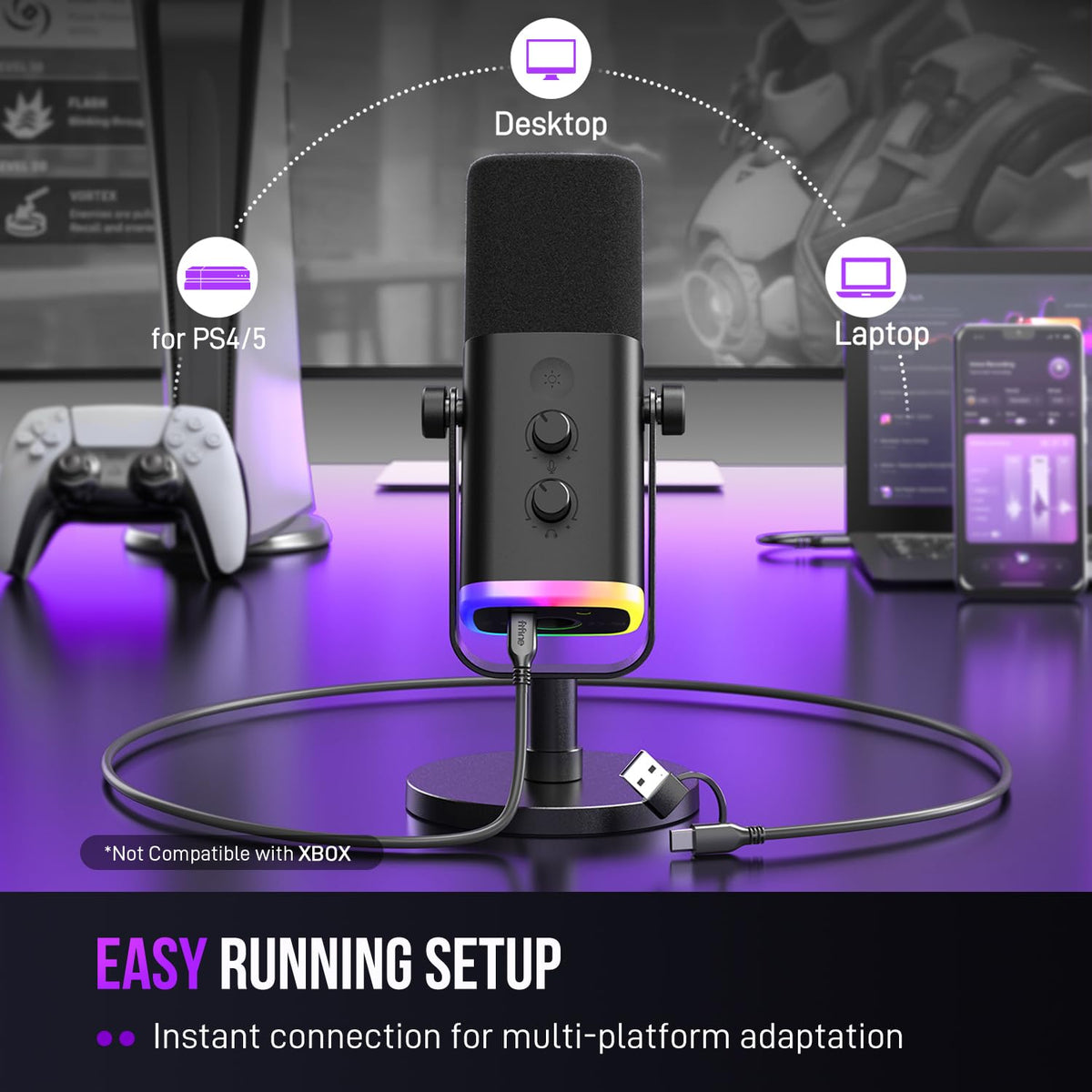 USB/XLR Dynamic Microphone H775755
