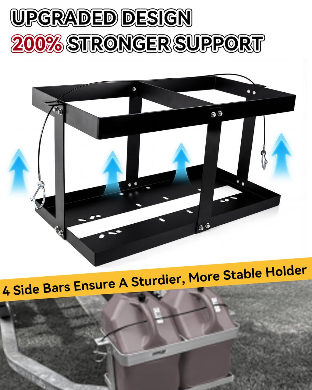 5 Gallon Gas Can Holder for Two 5 Gallon Gas Cans T46760