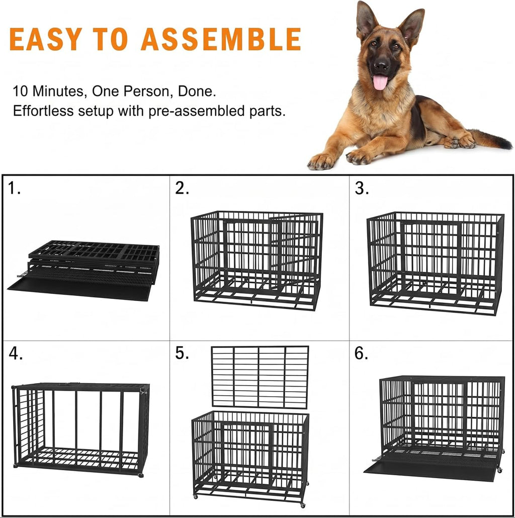 48" Heavy Duty Dog Crate G1803