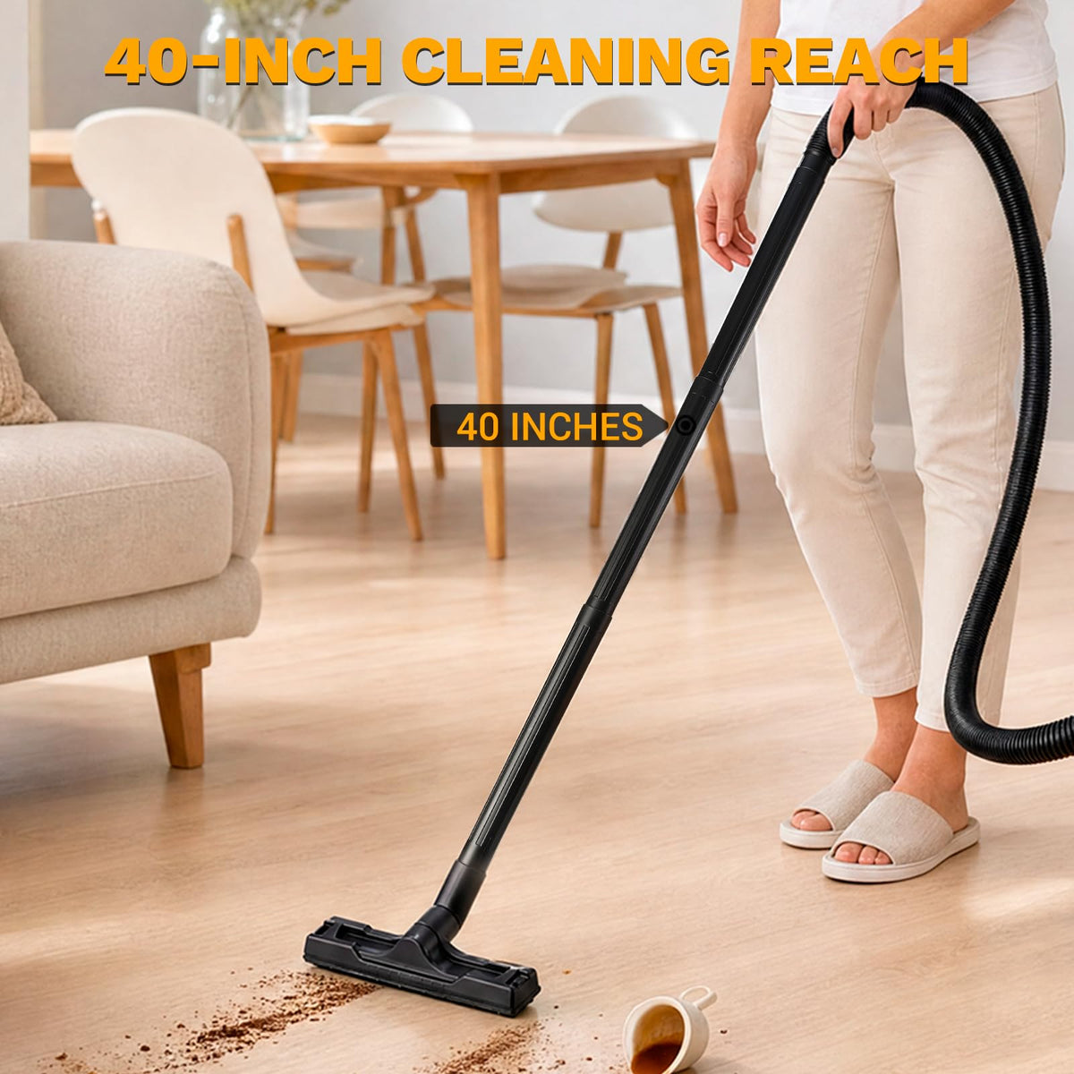 4-Gallon 3 Peak HP Wet Dry Shop Vacuum with Hose S425221