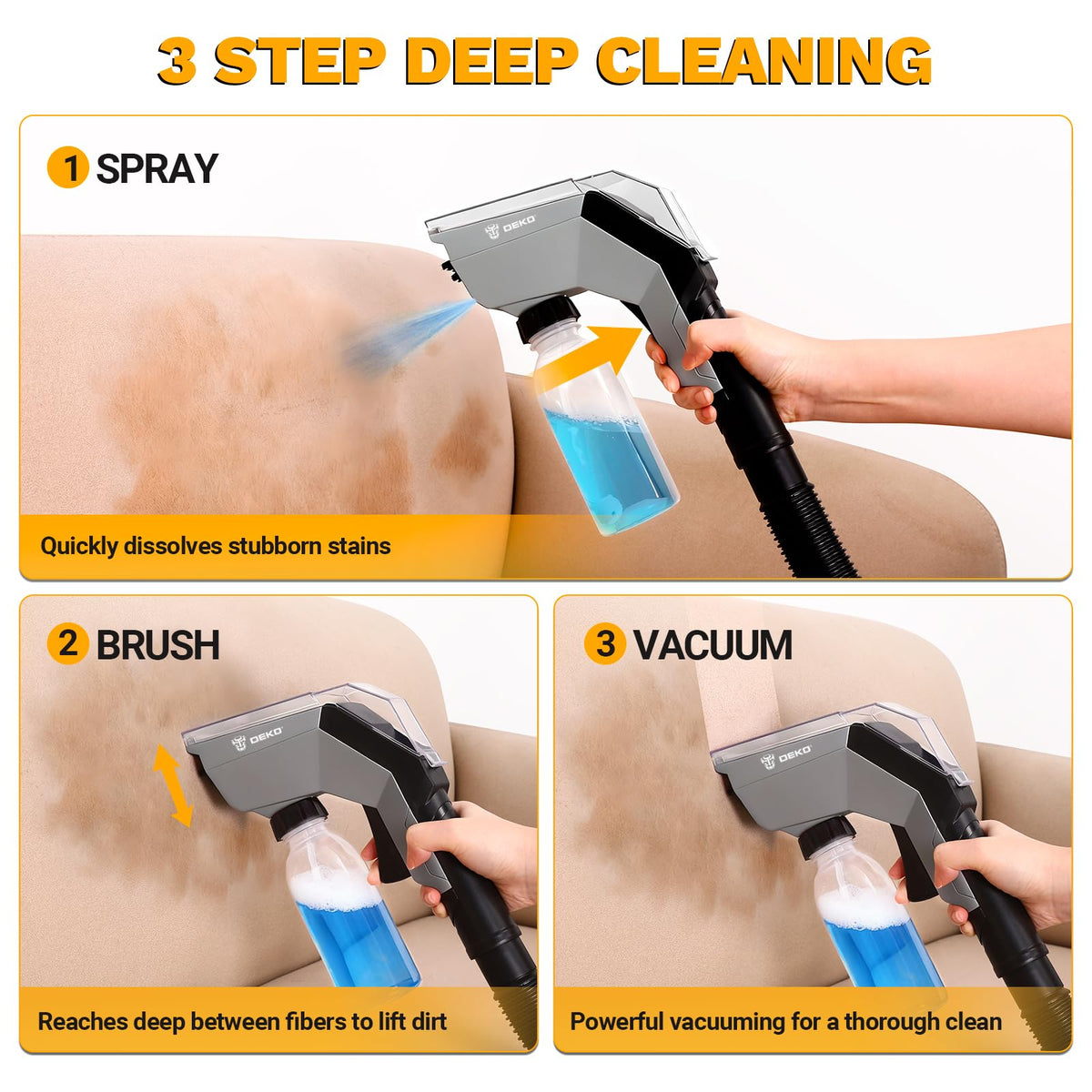 4-Gallon 3 Peak HP Wet Dry Shop Vacuum with Hose S425221