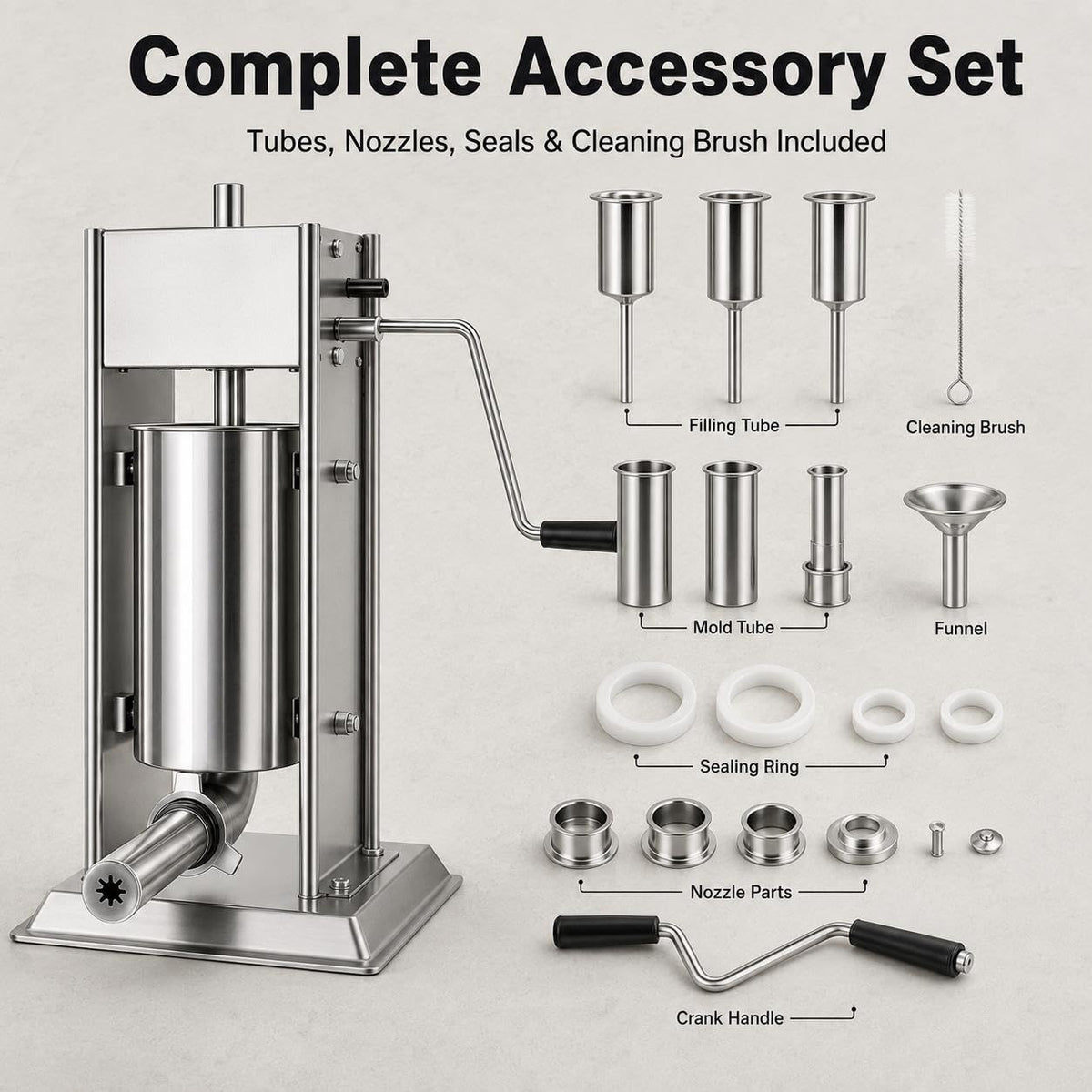 3L 304 Stainless Steel Sausage Stuffer & Churro Maker D626935