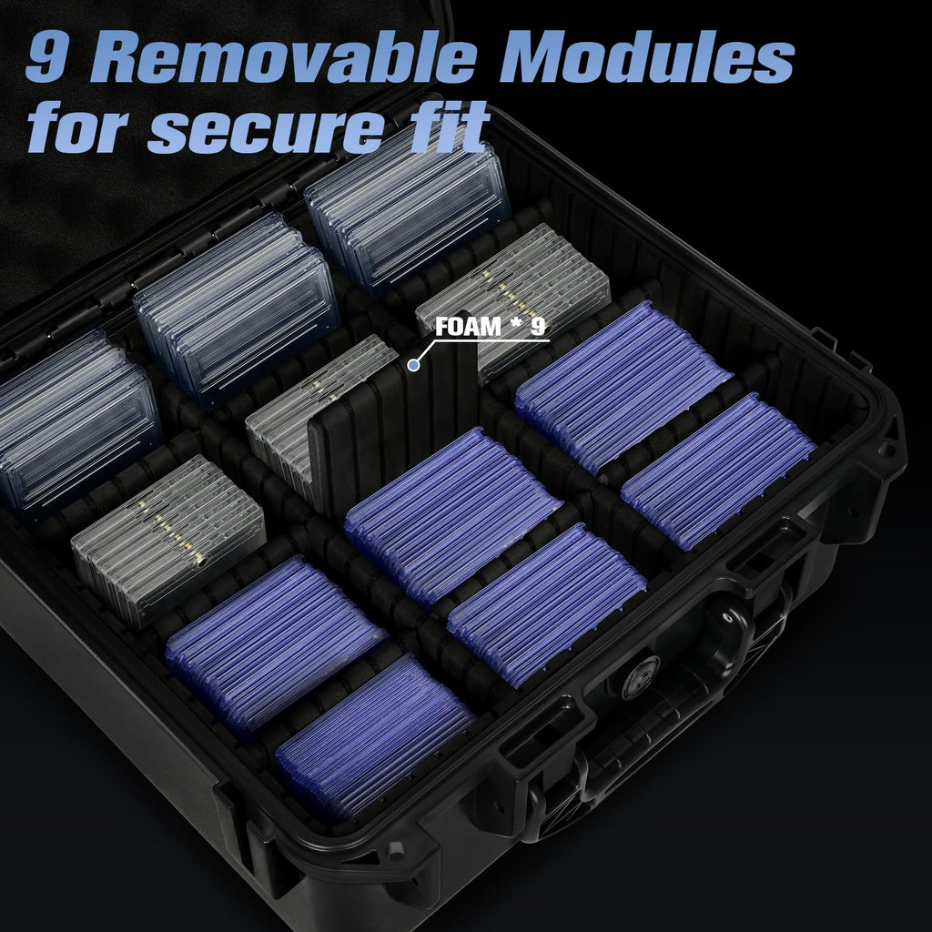 Graded Card Storage Box with 9 Dividers H581149