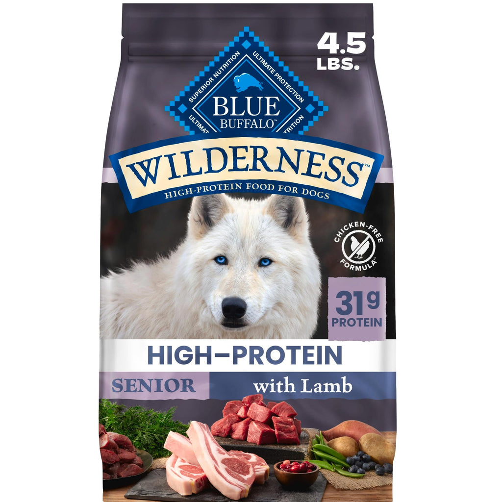 Lamb & Wholesome Grains Senior Dry Dog Food, 4.5 lb I3406