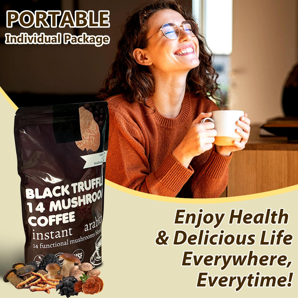 14 in 1 Mushroom Coffee Medium Roast Instant 396g H438457