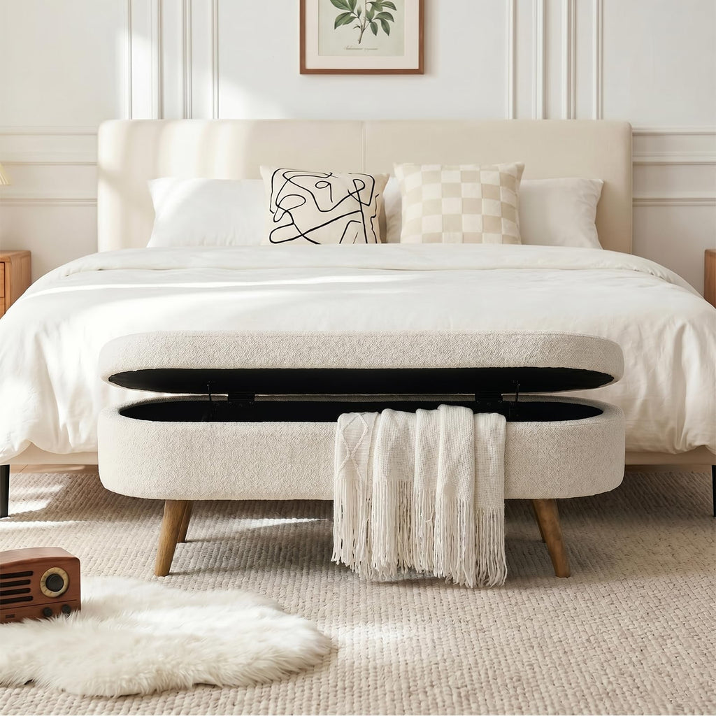 43.5” Upholstered Storage Ottoman Bench N4475