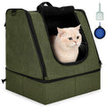 Portable Cat Litter Box with Waterproof Bag and Lid O6136