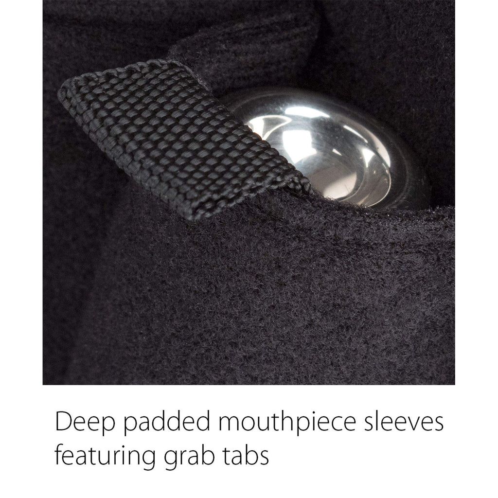 Trumpet/Small Brass 3-Piece Nylon Mouthpiece Pouch with Zipper Closure C155
