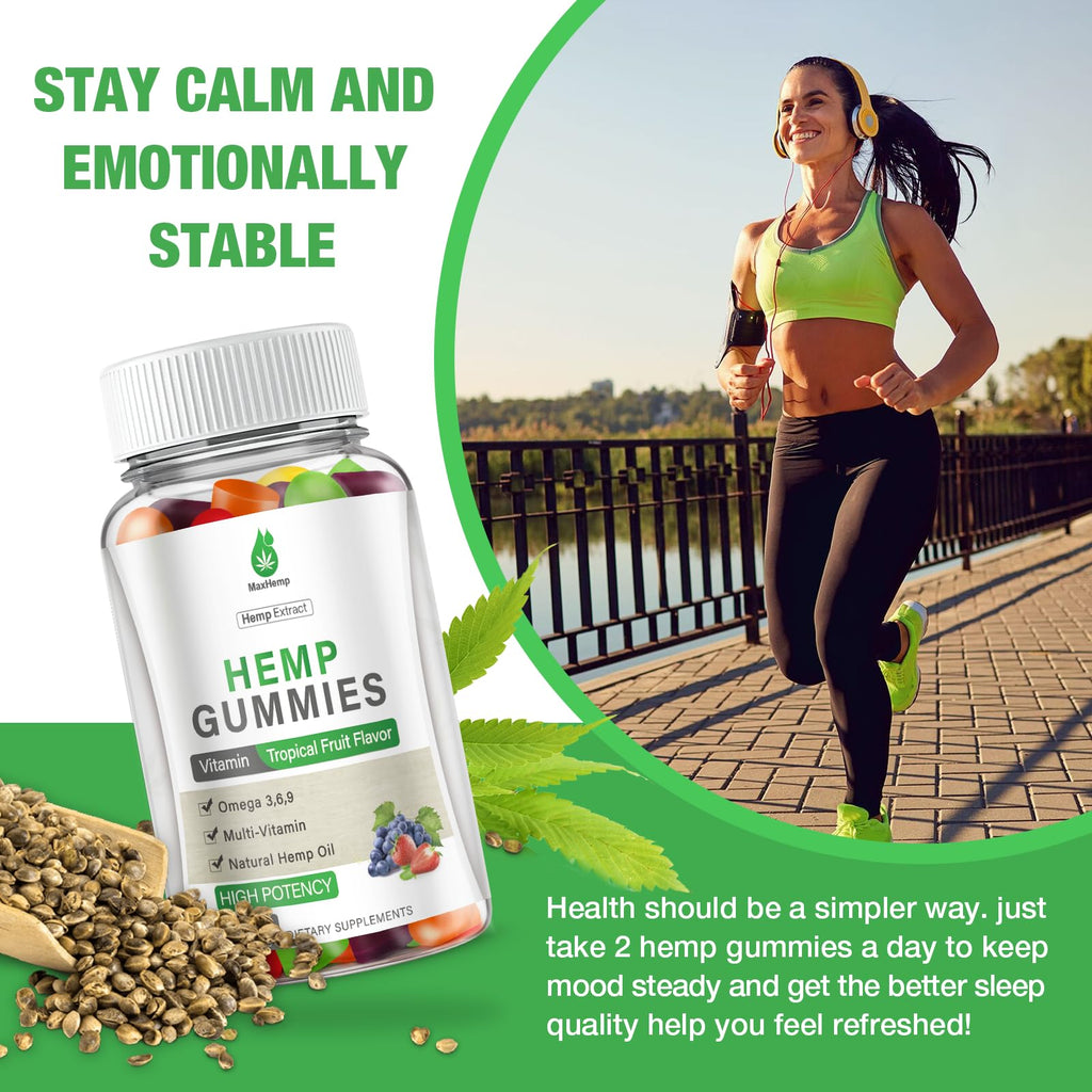 Organic Hemp Gummies 4 Pack Vegan F436