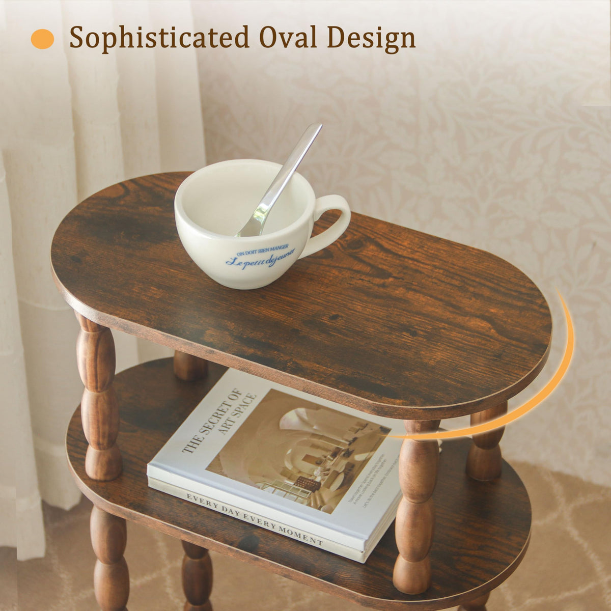 Small Narrow 3-Tier Side Table T587143