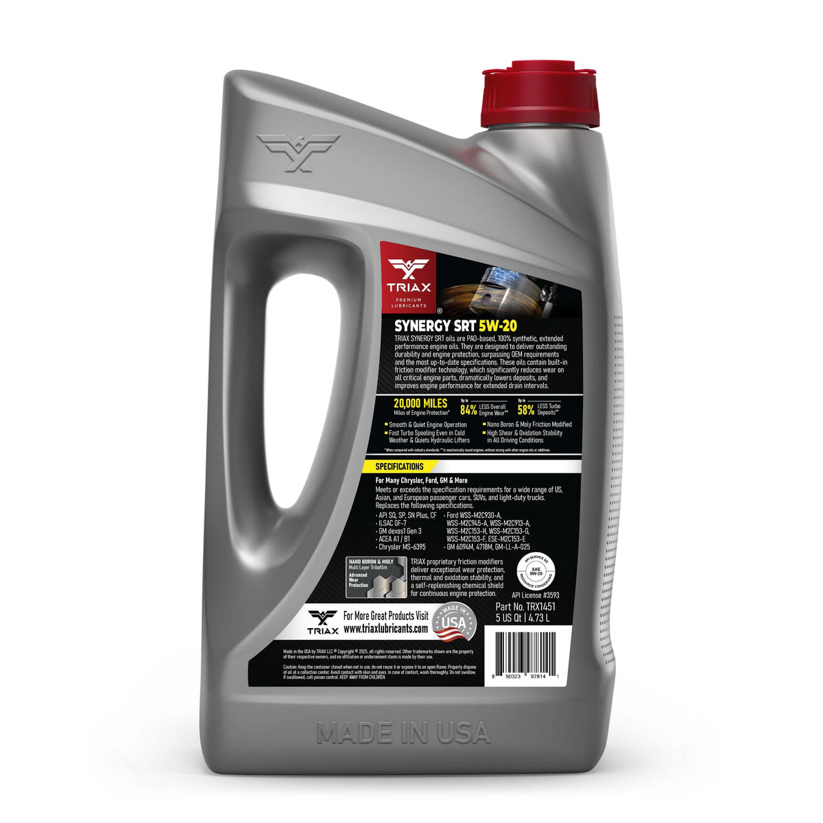 5W-20 Full Synthetic Engine Oil 5 Quart K824784