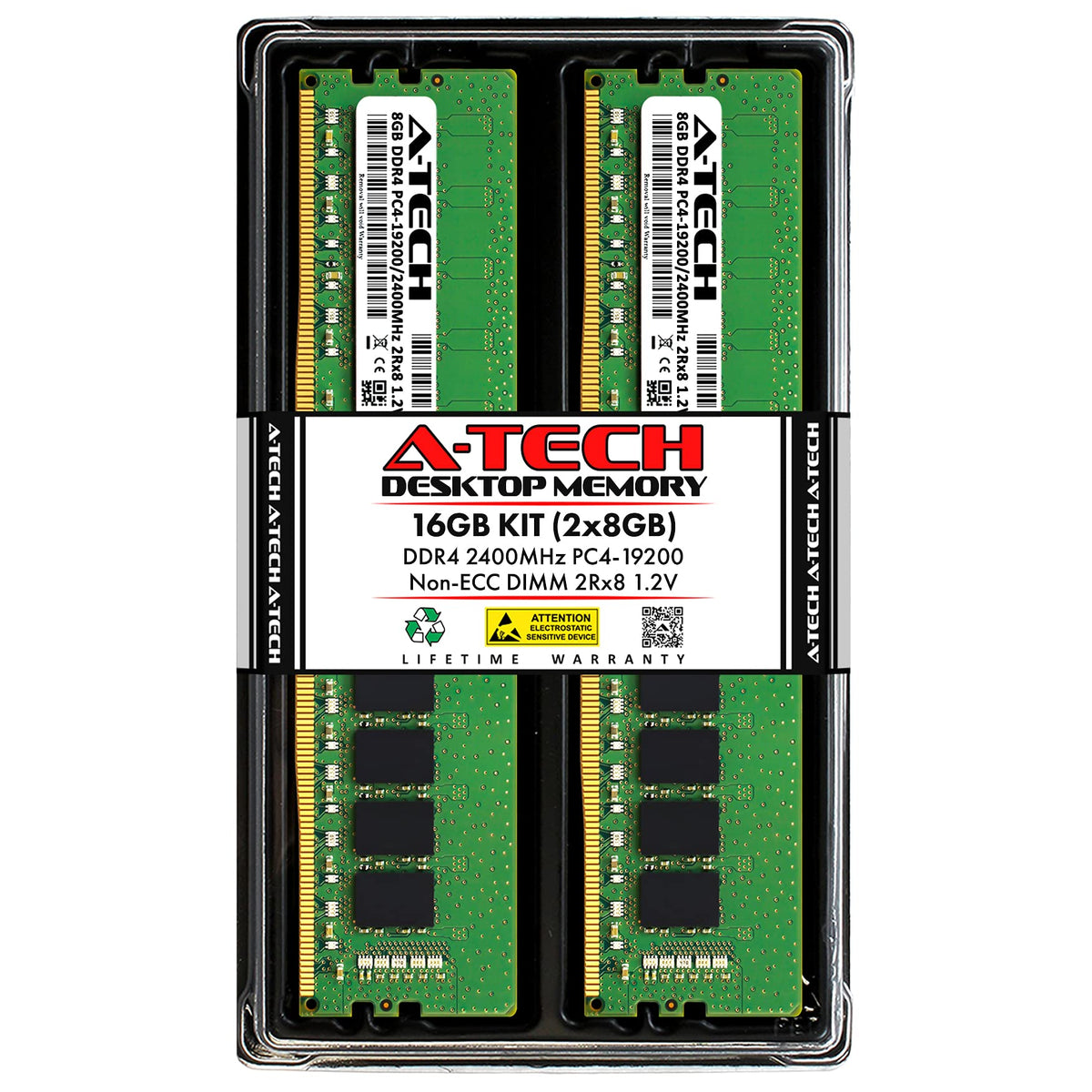 16GB DDR4 2400MHz Non-ECC Desktop RAM Memory Kit B9635