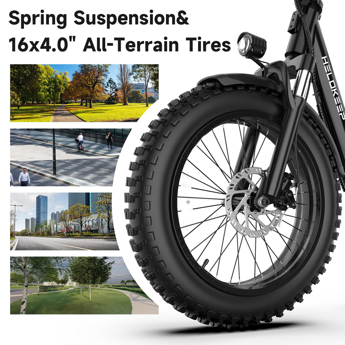 Folding Electric Bike with Rear Rack D679