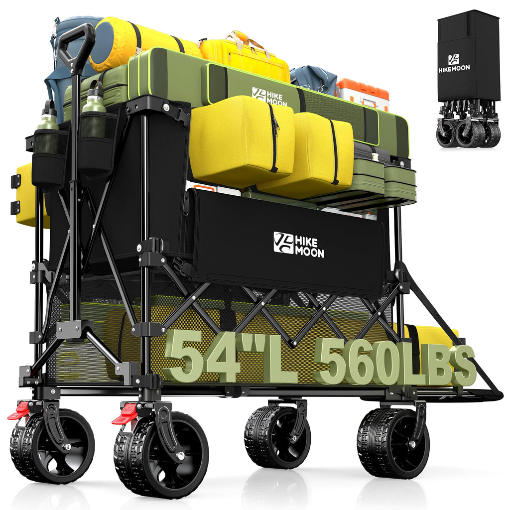 Collapsible Wagon with Extended Tailgate, Black K302