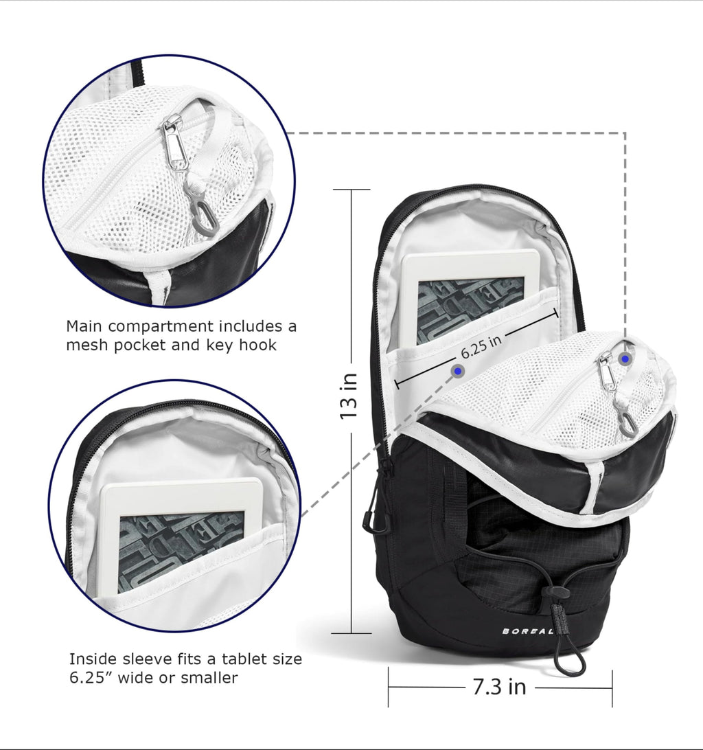 Crossbody Bag with Adjustable Strap, Water Repellent Finish, Multiple Compartments, Tablet Sleeve J162894