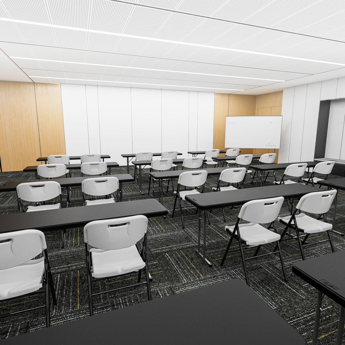 White 4 Pack Folding Chairs T1479