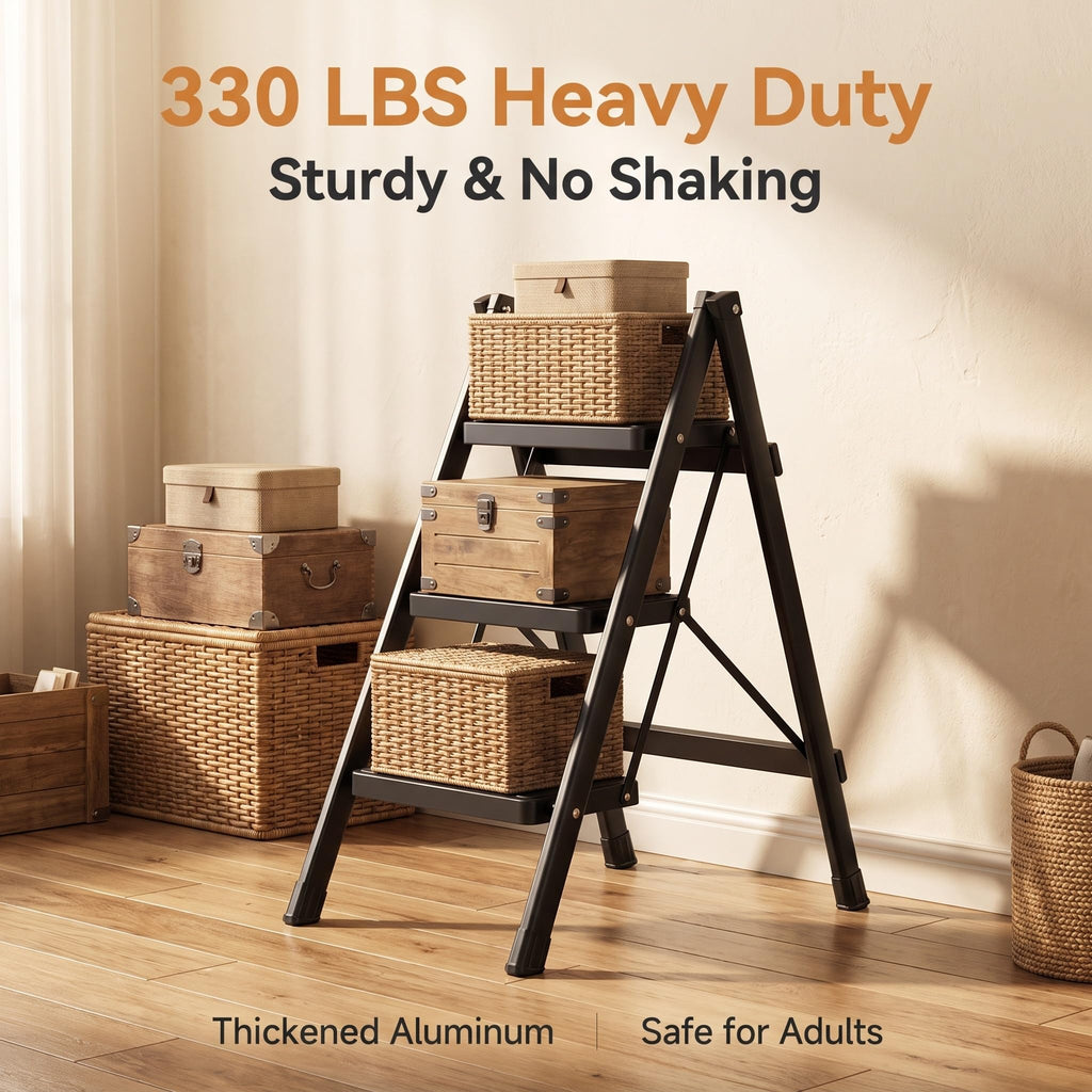 3-Step Aluminum Folding Ladder I945
