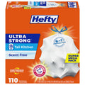 13 Gal White Unscented Kitchen Trash Bags T44755