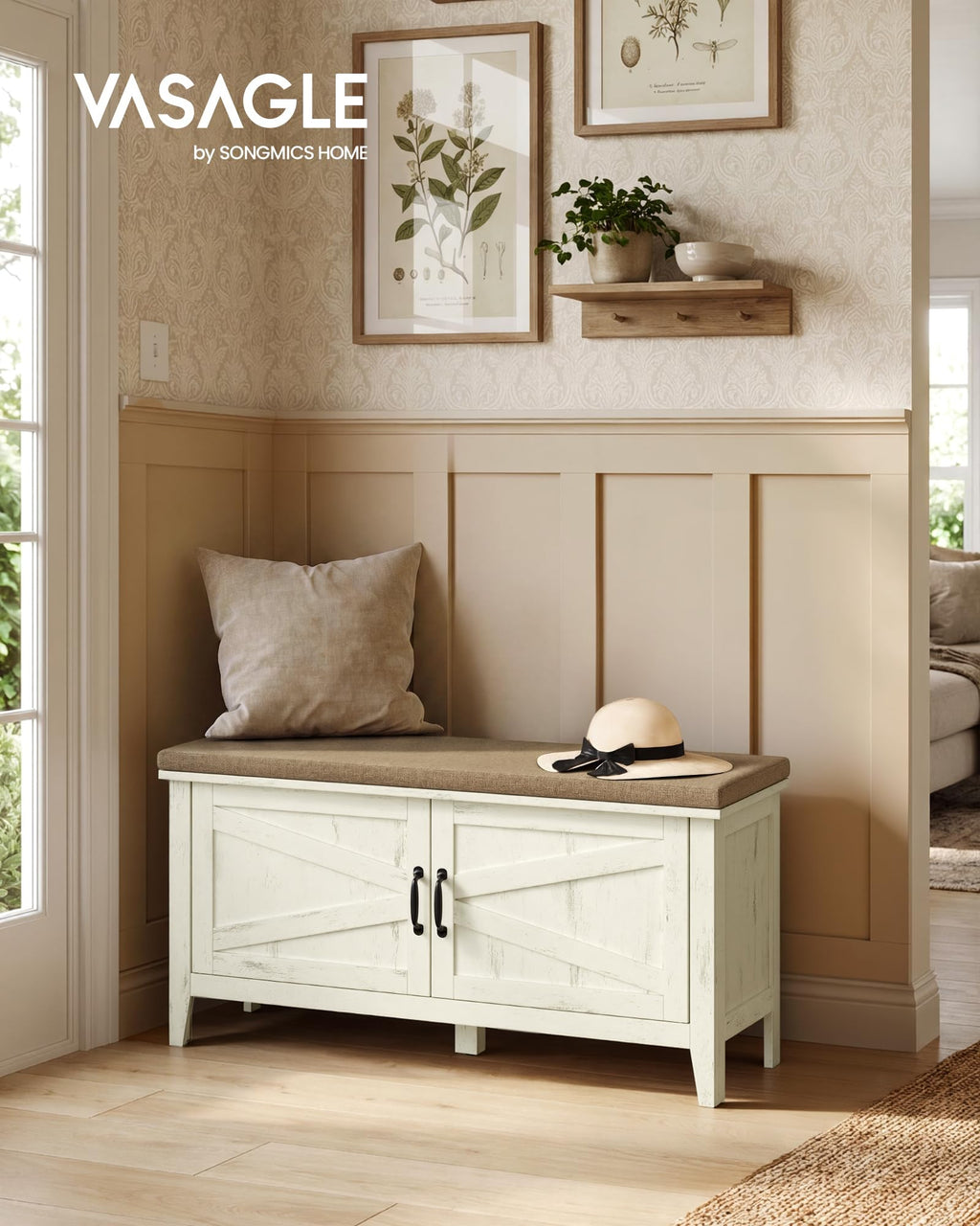 Shoe Bench with Cushion R937