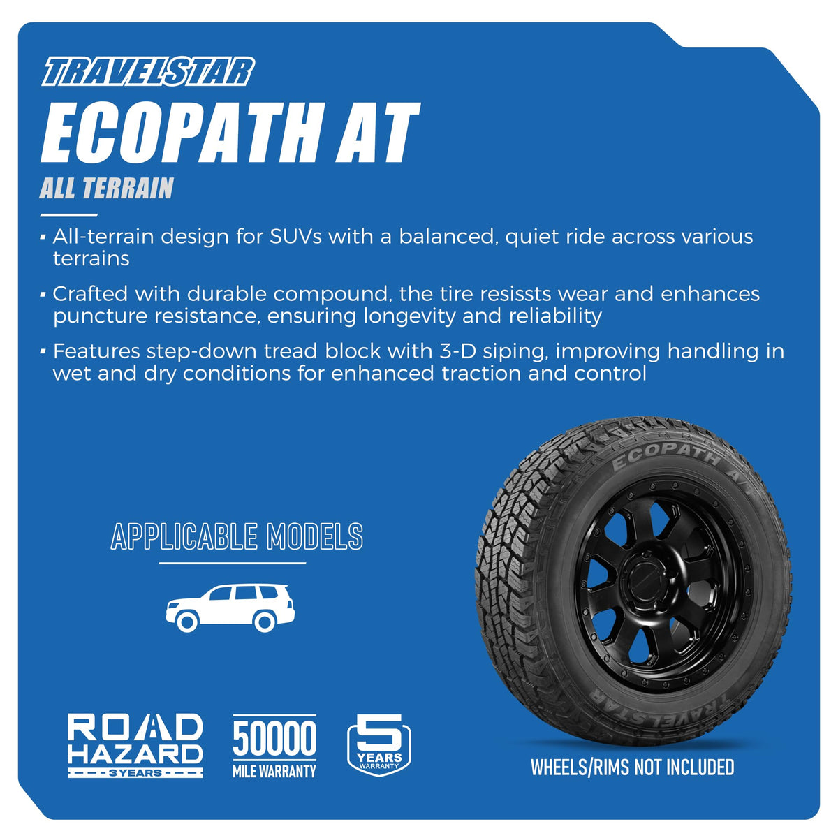 Set of 4 All Terrain Radial Tire D398