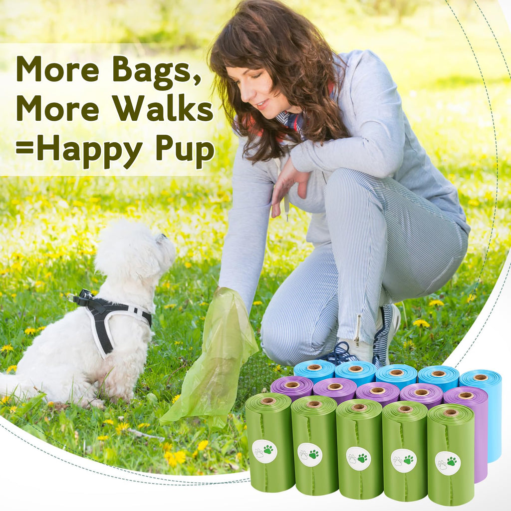 Extra Thick Leak Proof Unscented Dog Poop Bags 300 Count E631418